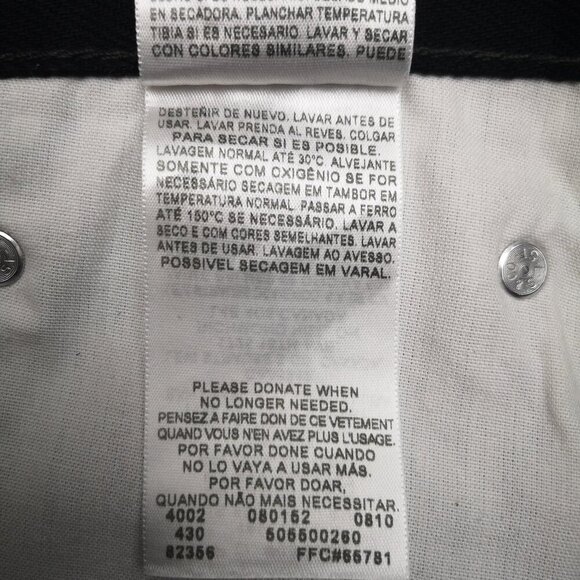 Levi's 550 Men's Size 34/30 Black Zipper & Button Closure Relaxed Fit Jeans - Picture 7 of 14